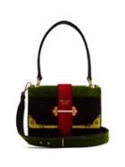 Matchesfashion.com Prada - Cartoon Velvet Bag - Womens - Black
