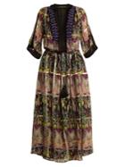 Etro Embellished Silk-blend Chiffon Dress