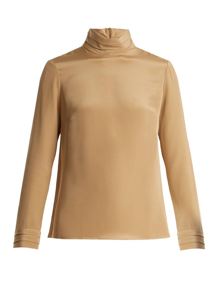 Goat Eve Silk-crepe Blouse