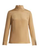 Goat Eve Silk-crepe Blouse