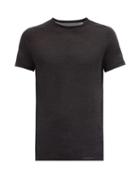 Matchesfashion.com Falke Ess - Raglan Sleeve Wool-blend Jersey T-shirt - Mens - Dark Grey