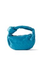 Bottega Veneta - Jodie Mini Intrecciato-leather Bag - Womens - Blue