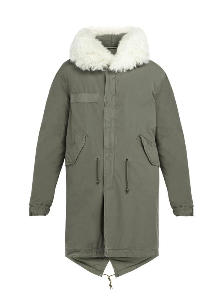 Mr & Mrs Italy Shearling-trimmed Hooded Cotton Parka