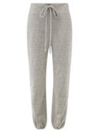 Nili Lotan - Cotton-blend Jersey Track Pants - Womens - Light Grey