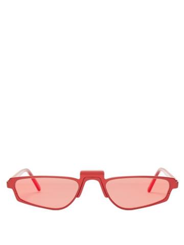 Matchesfashion.com Andy Wolf - Ojala Sunglasses - Womens - Red