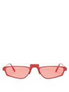 Matchesfashion.com Andy Wolf - Ojala Sunglasses - Womens - Red