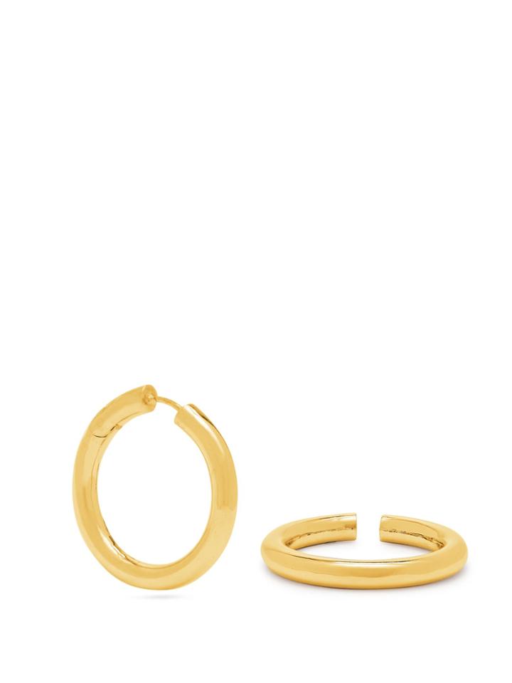 Alan Crocetti Control Gold-plated Earring And Cuff Set