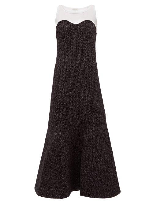 Matchesfashion.com Vika Gazinskaya - Sleeveless Trumpet Dress - Womens - White Black