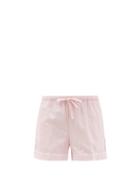 Ladies Lingerie Derek Rose - Paris 20 Cotton-jacquard Pyjama Shorts - Womens - Pink