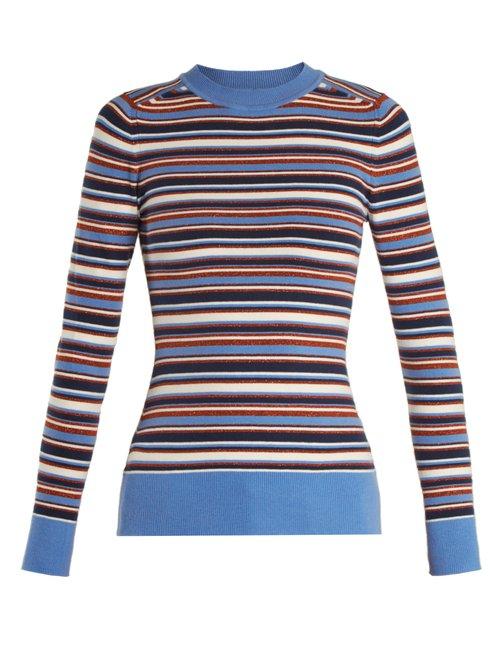Matchesfashion.com Joostricot - Crew Neck Long Sleeved Knit Sweater - Womens - Multi