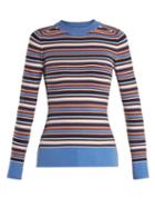 Matchesfashion.com Joostricot - Crew Neck Long Sleeved Knit Sweater - Womens - Multi
