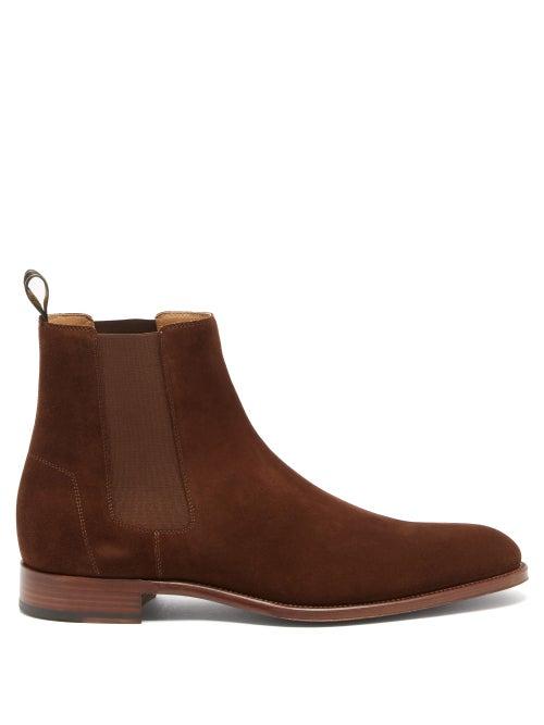 Dunhill - Kensington Suede Chelsea Boots - Mens - Tan