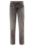 Ladies Rtw Frame - Le Nouveau Straight-leg Jeans - Womens - Dark Grey