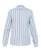 Matchesfashion.com Ami - Striped Cotton Shirt - Mens - Blue Multi