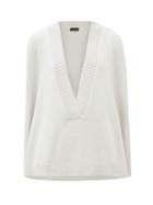 Matchesfashion.com Eskandar - Plunge-neck Sleeveless Cashmere Sweater - Womens - Grey