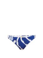 Matchesfashion.com La Doublej - Floral-print Low-cut Bikini Briefs - Womens - White Print