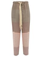 Matchesfashion.com Loewe Paula's Ibiza - Checked Tie-dye Cotton Trousers - Mens - Grey