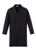 Acne Studios - Dali Single-breasted Pinstriped-wool Overcoat - Mens - Navy