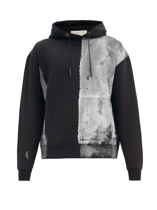 Matchesfashion.com A-cold-wall* - Block-painted Cotton-jersey Hooded Sweatshirt - Mens - Black