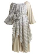 Anna October Off-the-shoulder Printed Cotton-blend Dress