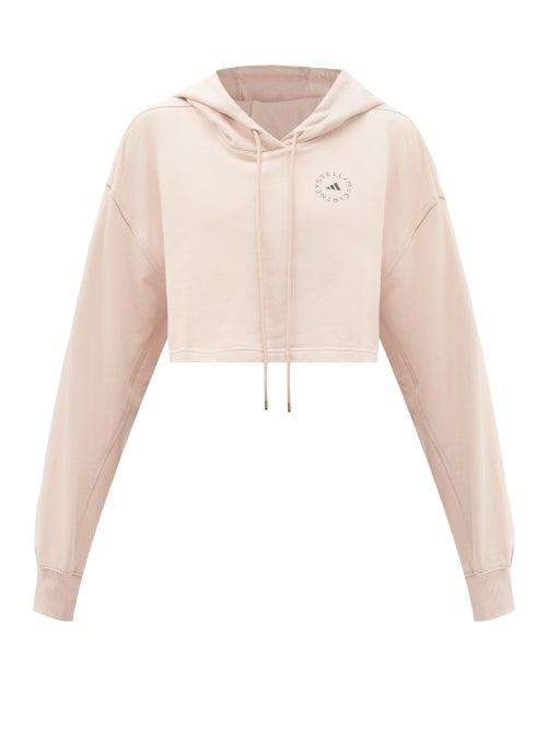 Matchesfashion.com Adidas By Stella Mccartney - Future Playground Cotton-jersey Sweatshirt - Womens - Light Pink