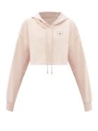 Matchesfashion.com Adidas By Stella Mccartney - Future Playground Cotton-jersey Sweatshirt - Womens - Light Pink