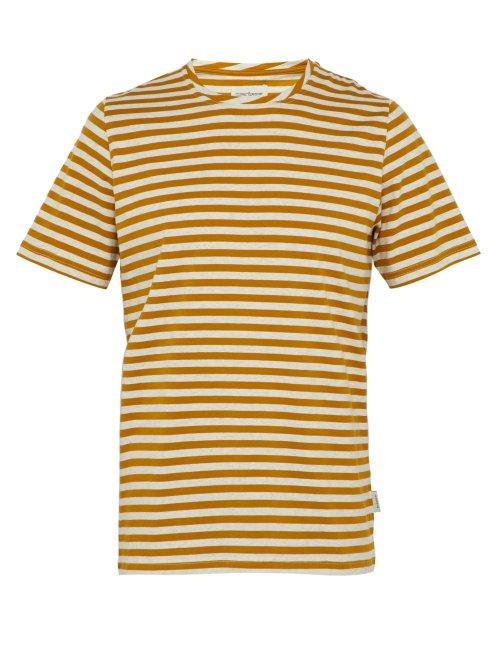 Matchesfashion.com Oliver Spencer - Conduit Striped T Shirt - Mens - Yellow Multi