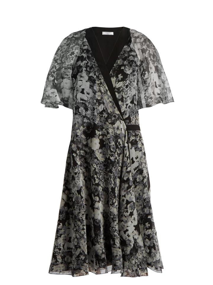 Lanvin Floral-print Silk Dress