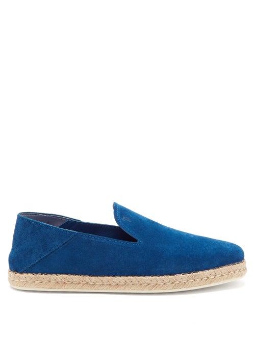 Tod's - Suede Espadrilles - Mens - Blue