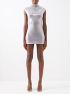 16arlington - Luna Sequinned Sleeveless Mini Dress - Womens - Lilac