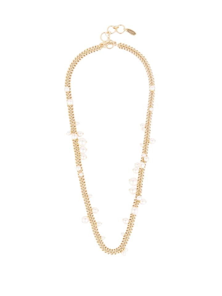 Lanvin Faux-pearl Wrap-twice Necklace