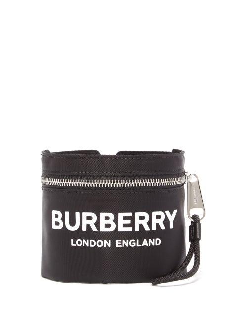 Matchesfashion.com Burberry - Logo Print Armband Wallet - Mens - Black
