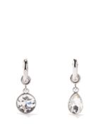 Ladies Jewellery Paco Rabanne - Xl Link Crystal Hoop Earrings - Womens - Silver