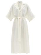 Ladies Rtw Raey - Dolman-sleeve Creased Shirt Dress - Womens - Ivory
