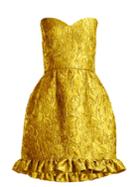 Emilio De La Morena Golde Floral-jacquard Strapless Mini Dress