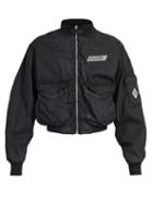 Matchesfashion.com Givenchy - Logo Appliqu Shell Bomber Jacket - Mens - Black