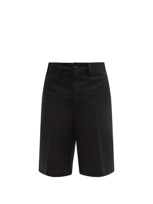 Matchesfashion.com Acne Studios - Straight-leg Cotton-twill Shorts - Mens - Black