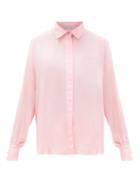 Matchesfashion.com Pallas Paris - Gigi Voile Shirt - Womens - Pink