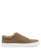 Mens Shoes Ralph Lauren Purple Label - Severn Suede Trainers - Mens - Light Khaki