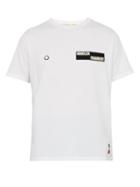 Matchesfashion.com 7 Moncler Fragment - Velcro Patch Cotton T Shirt - Mens - White