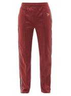 Wales Bonner - Studio Striped-jersey Track Pants - Mens - Burgundy