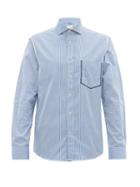Matchesfashion.com Paul Smith - Striped Cotton Poplin Shirt - Mens - Blue White