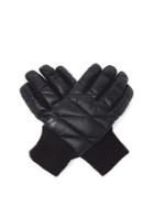 Holden - Leather-panel Down Ski Gloves - Mens - Black