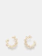 Viltier - Clique Twist Diamond & 18kt Gold Earrings - Womens - Gold Multi