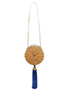 Matchesfashion.com Wai Wai - Balaio Tasselled Woven Rattan Bag - Womens - Blue