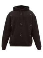 Matchesfashion.com Raf Simons - Ring Cotton Jersey Hooded Sweatshirt - Mens - Black