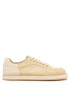 Matchesfashion.com Jacquemus - Panelled Crepe-sole Nubuck And Leather Trainers - Mens - Light Brown