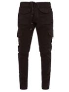 Matchesfashion.com Greg Lauren - Skinny Leg Drawstring Waist Jeans - Mens - Black
