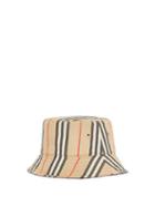 Matchesfashion.com Burberry - Reversible Icon-stripe Canvas Bucket Hat - Mens - Beige Multi