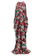 Matchesfashion.com Halpern - Halterneck Sequinned Gown - Womens - Multi